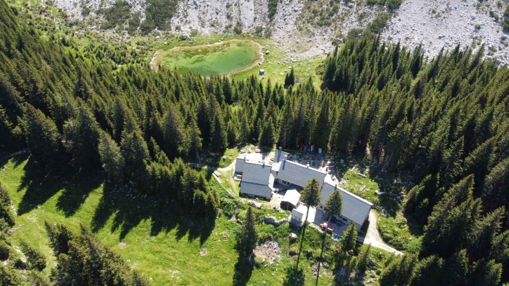 Dupelj lake and Krn lake hut